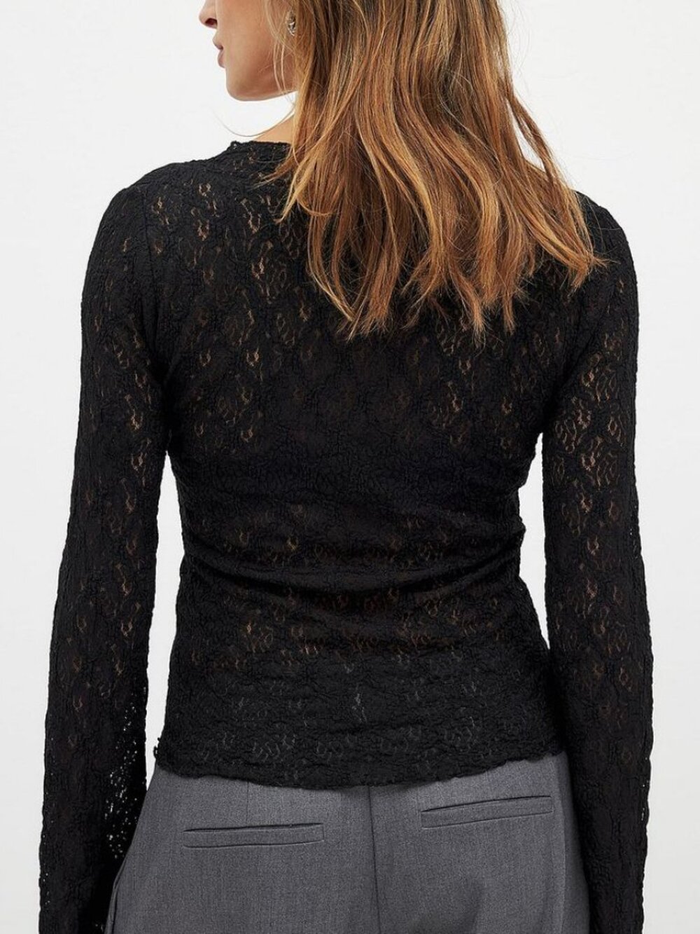 Lace Long Sleeve Top - Picture 2 of 8